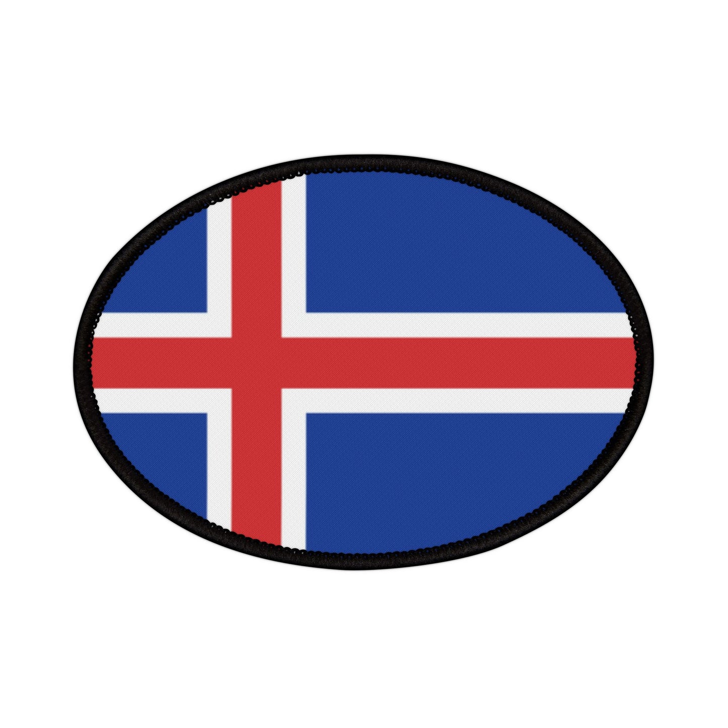 Flag Village Iceland Flag Embroidery Iron-On Patches