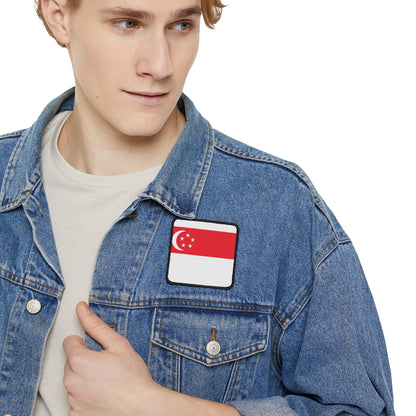 Flag Village Singapore Flag Embroidery Iron-On Patches