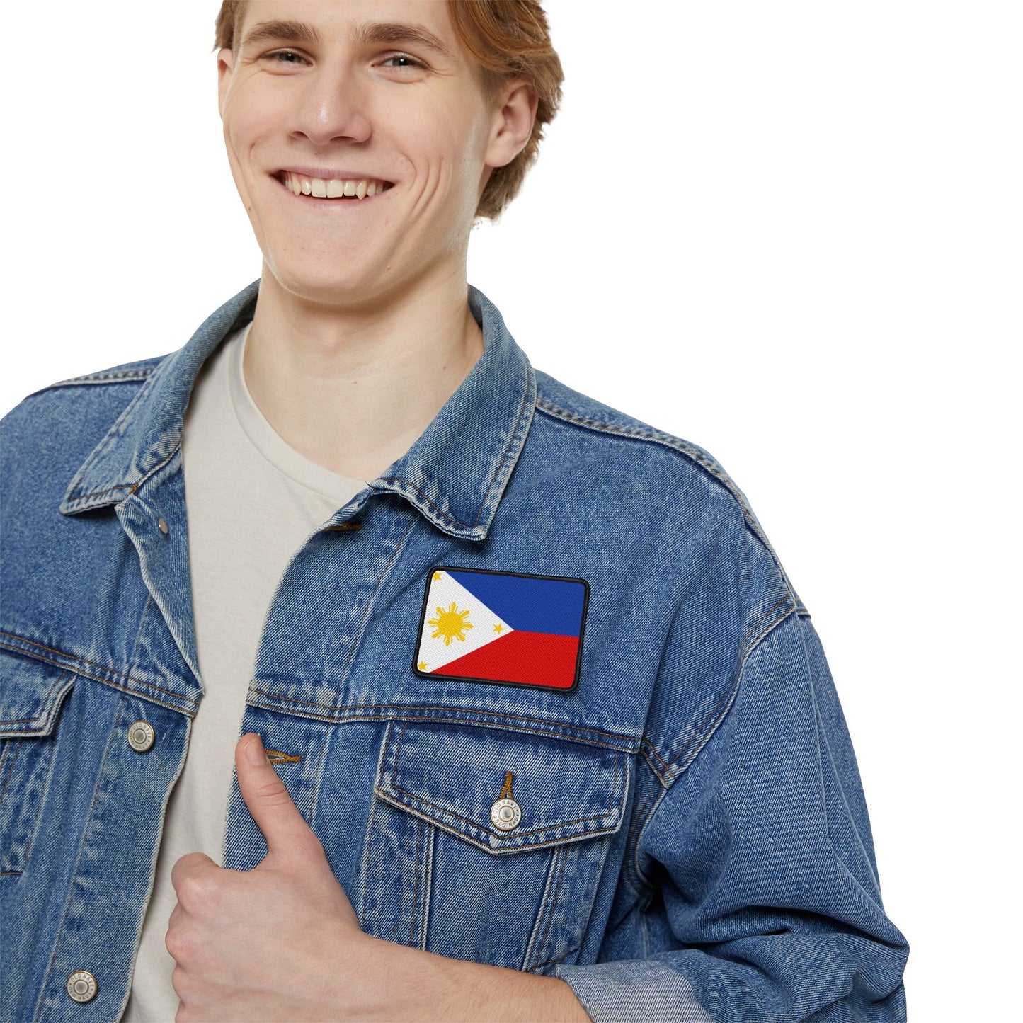Flag Village Philippines Flag Embroidery Iron-On Patches