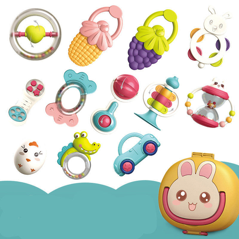Flag Village Baby Rattle Plastic Toy Gift Box Set