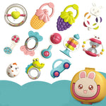 Flag Village Baby Rattle Plastic Toy Gift Box Set