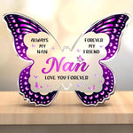 Flag Village Mother's Day Gifts For Mom Grandma Nana DIY Unique Mom Birthday Gift Ideas Butterfly-Shaped Acrylic Keepsake Gifts For Mothers Day