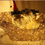 Flag Village Christmas Lighting Gift Boxes With Bows Indoor Decorations Snow Gift Box Glowing Gift Box Home Garden Christmas