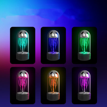 Flag Village Creative Jellyfish Bluetooth Speaker Colorful Flashing Lamp Octopus Audio Mini Portable Subwoofer Birthday Valentine's Day Gifts