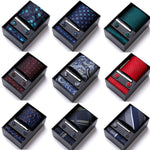 Flag Village Men's Business Formal Tie Six-piece Set Gift Box