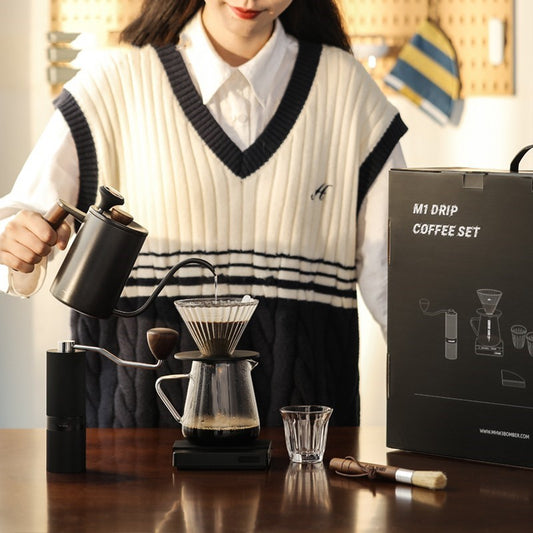 Flag Village Bomber Hand Brewed Coffee Pot Set Gift Box