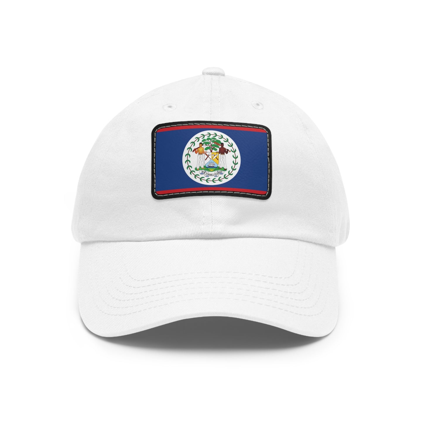 Flag Village Belize Flag Hat Cap with Leather Patch