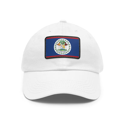 Flag Village Belize Flag Hat Cap with Leather Patch
