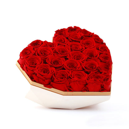 Flag Village Valentine's Day Goddess's Day Birthday Gift Box For Girlfriend With Preserved Flowers And Roses