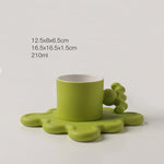 Flag Village Coffee Cup Couple Mug Frosted Ceramic Mug Gift Box Set