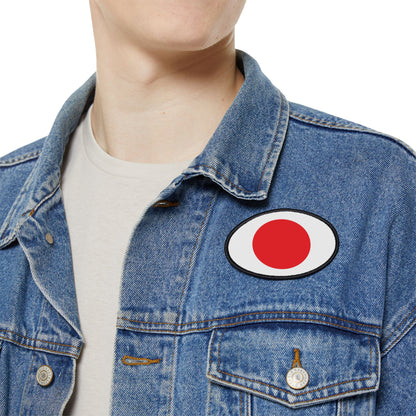 Flag Village Japan Flag Embroidery Iron-On Patches