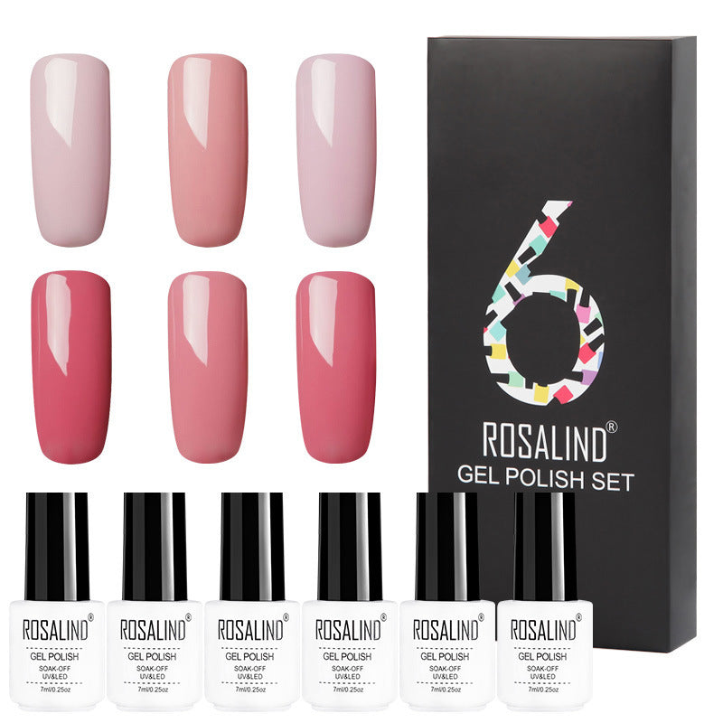 Flag Village 6 Colors Set Solid Color Gel Polish Set Nail Polish Gift Box Manicure