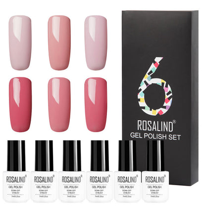 Flag Village 6 Colors Set Solid Color Gel Polish Set Nail Polish Gift Box Manicure