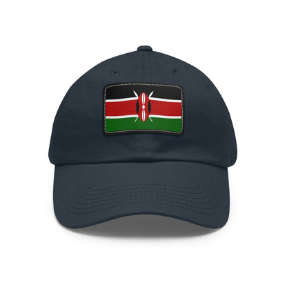 Flag Village Kenya Flag Hat Cap with Leather Patch