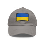 Flag Village Ukraine Flag Hat Cap with Leather Patch
