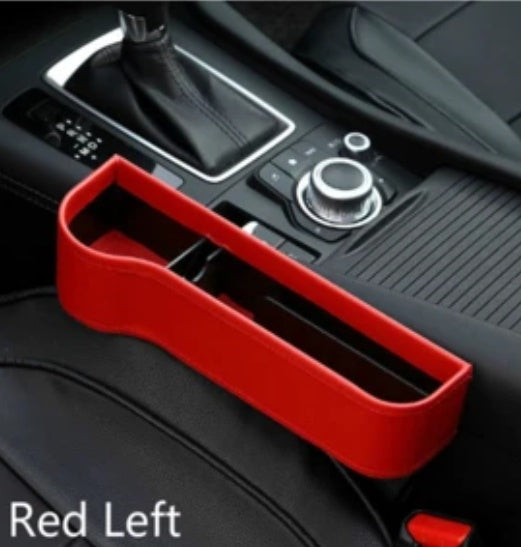 Flag Village Auto Tools PU Car Organizer Seat Gap Storage Box Car Seat Side Slit for Wallet Phone Coins Cigarette Keys Cards Car Accessories