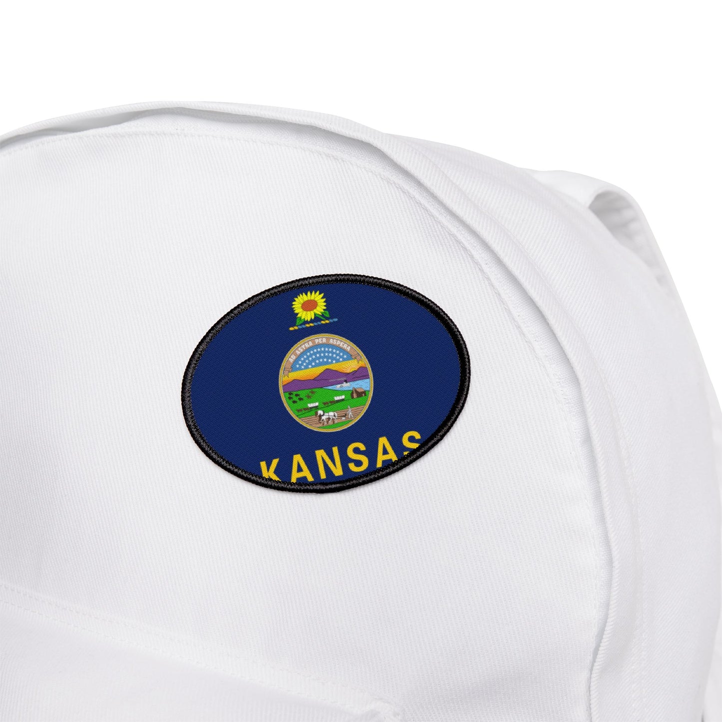 Flag Village Kansas State Flag Embroidery Iron-On Patches