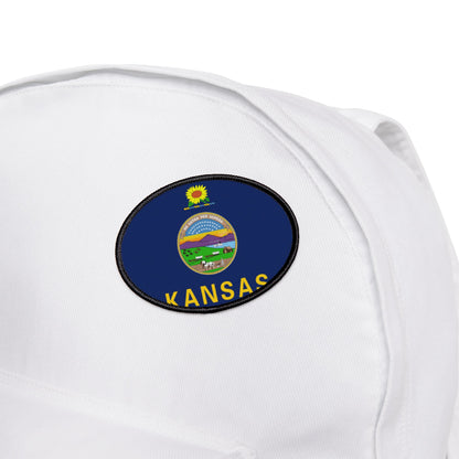 Flag Village Kansas State Flag Embroidery Iron-On Patches