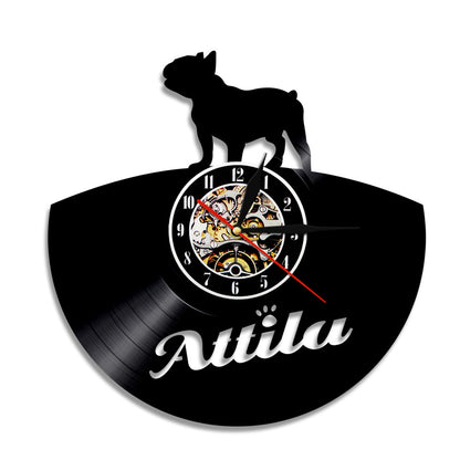 Flag Village Wall Clock Dog Breed Gifts