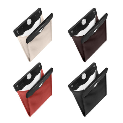 Flag Village Auto Tools LED Car Trash Can Organizer Garbage Holder Automobiles Storage Bag Accessories Auto Door Seat Back Visor Trash Bin Paper Dustbin