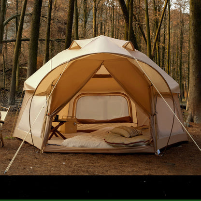 Flag Village Outdoor Thickened Rainproof Portable Folding Automatic Camping Tent
