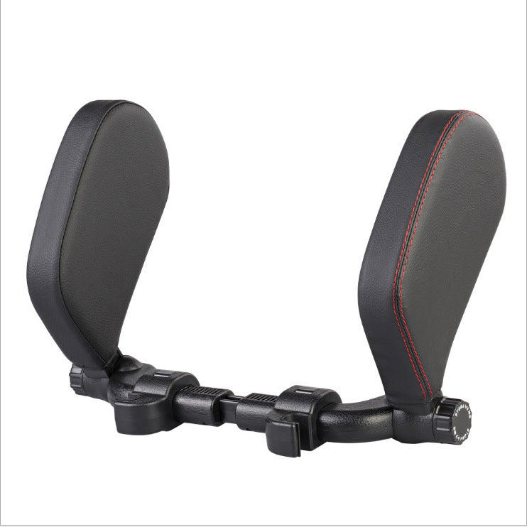 Flag Village Auto Tools Car headrest pillow Sleep Adjustable Side Car Soft Travel Seat Headrest Auto Leather Support Neck Pillow Cushion car accessories