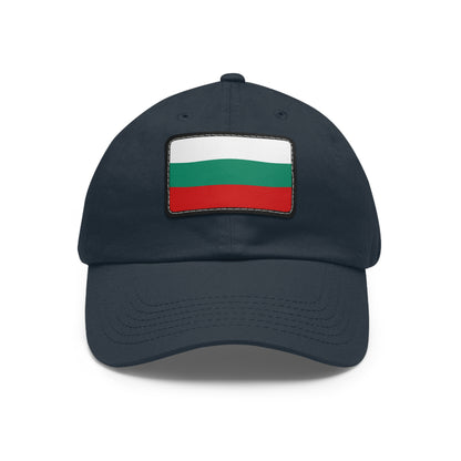 Flag Village Bulgaria Flag Hat Cap with Leather Patch