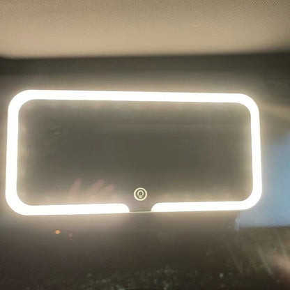 Flag Village Auto Tools Car Sun Visor With Light Led Make-up Mirror