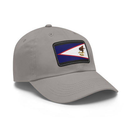Flag Village USA American Samoa State Flag Hat Cap with Leather Patch
