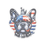 Flag Village USA Flag with French Bulldog Sticker 2", 3", 4", 6" USA0001