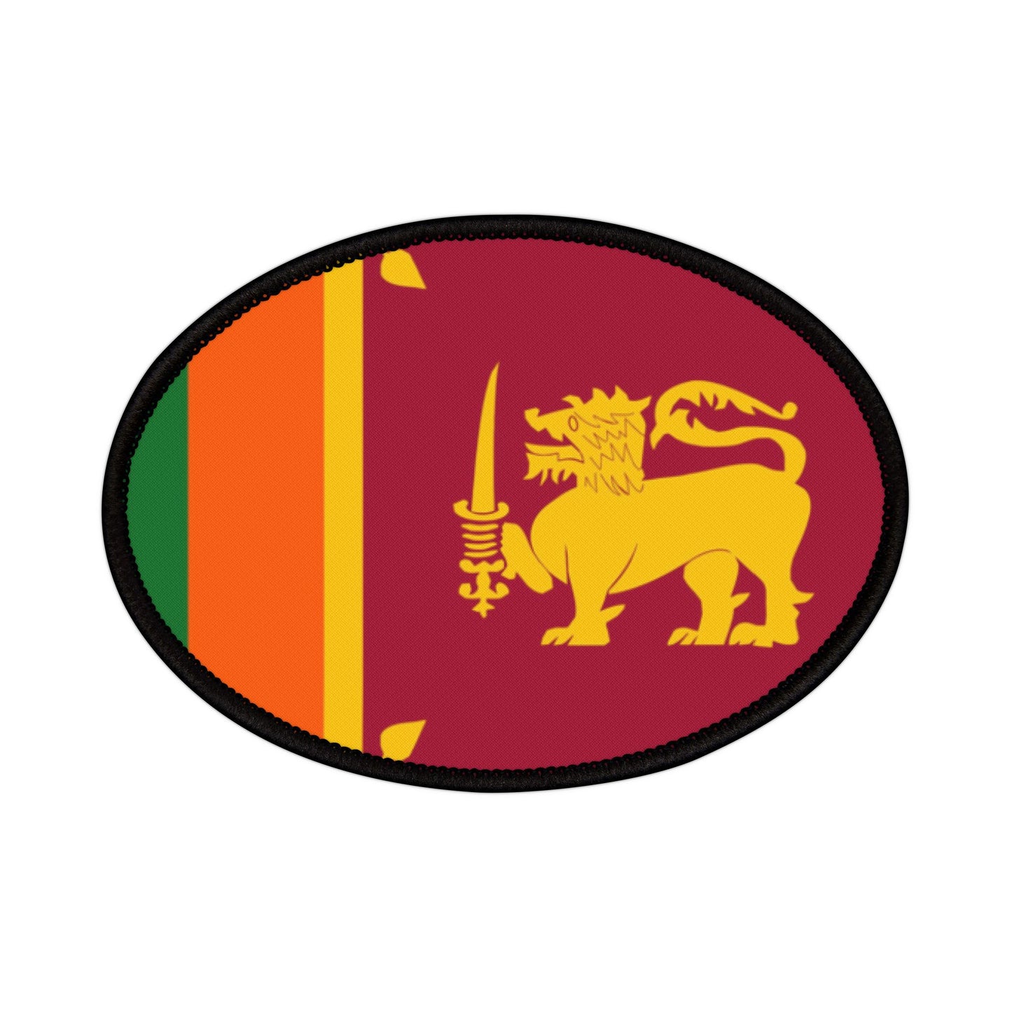 Flag Village Sri Lanka Flag Embroidery Iron-On Patches