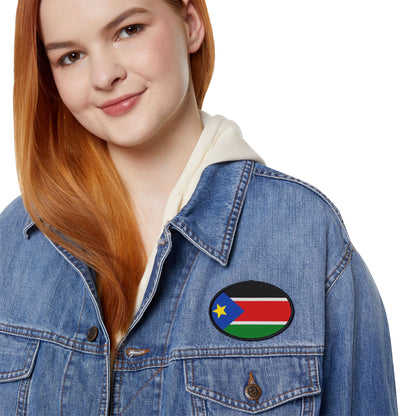 Flag Village South Sudan Flag Embroidery Iron-On Patches