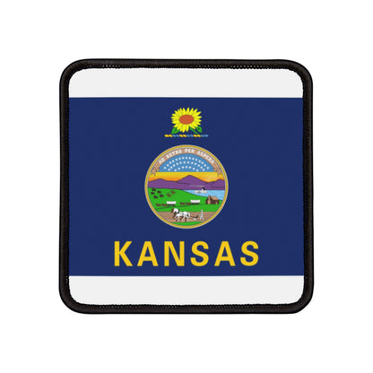 Flag Village Kansas State Flag Embroidery Iron-On Patches
