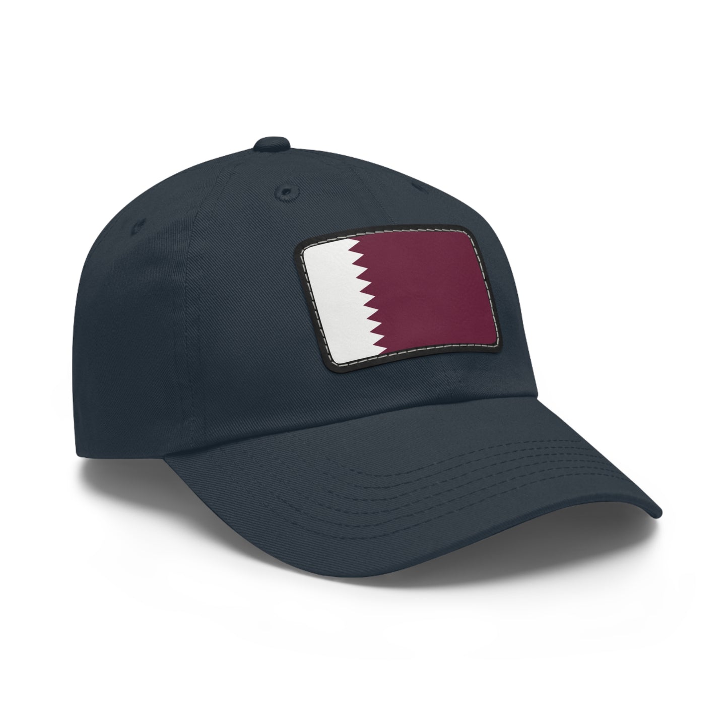 Flag Village Qatar Flag Hat Cap with Leather Patch