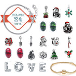 Flag Village Christmas Jewelry Calendar Gift Box Set Diy Beaded Blind Box Bracelet
