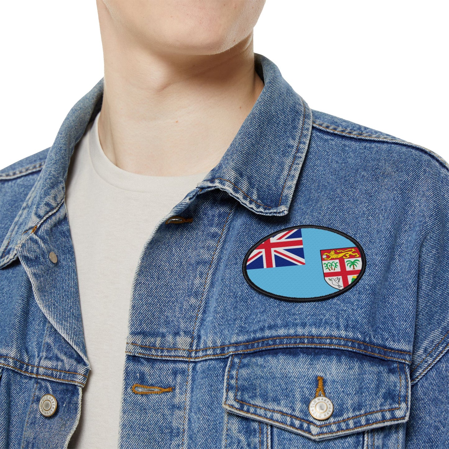 Flag Village Fiji Flag Embroidery Iron-On Patches