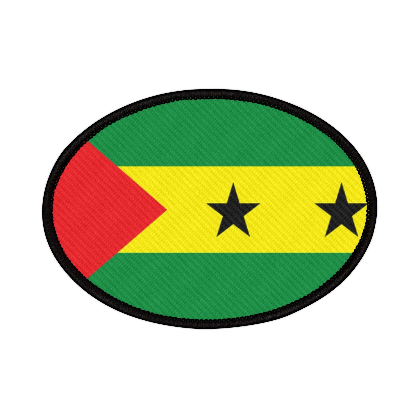 Flag Village Sao Tome And Principe Flag Embroidery Iron-On Patches
