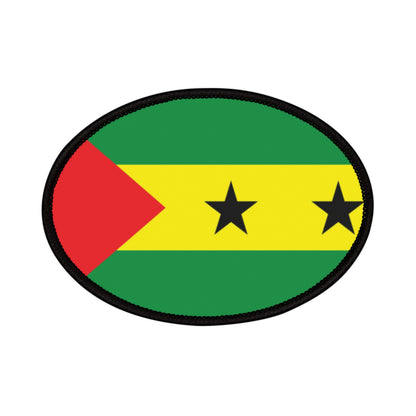 Flag Village Sao Tome And Principe Flag Embroidery Iron-On Patches