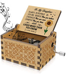 Flag Village Antique Carved Wooden Hand Crank Spirited Away Music Box Christmas Gift Birthday Gift Party Decoration