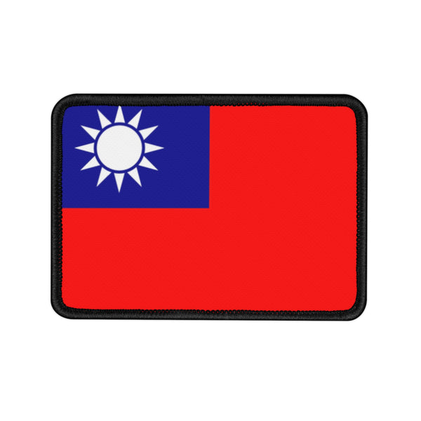 Flag Village Taiwan State Flag Embroidered Iron-On Patch