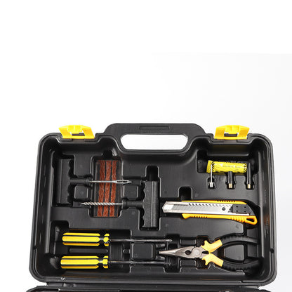 Flag Village Auto Tools Multifunctional Tire Electric Car Tire Repair kit Tool Box