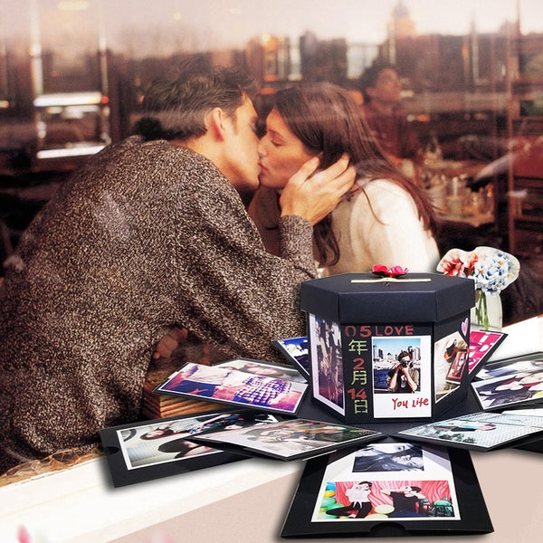 Flag Village Surprise explosion box manual diy photo album creative photo custom hot vibrato with the same paragraph birthday gift