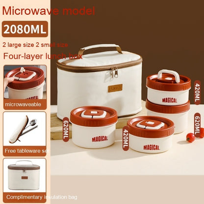Flag Village Employee Customer Lunch Box, Bento Tableware, Gift Box Set