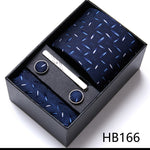 Flag Village Men's Business Formal Tie Six-piece Set Gift Box