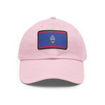 Flag Village Guam Flag Hat Cap with Leather Patch