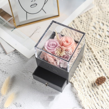 Flag Village Eve Valentine's Day Eternal Flowers Gift Box Ornaments