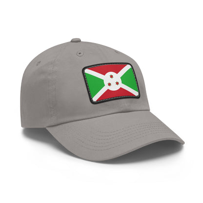 Flag Village Burundi Flag Hat Cap with Leather Patch