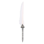 Flag Village European Retro Quill Alloy Feather Writing with Pen Nibs&Gift Box Set With Ink Bottle White
