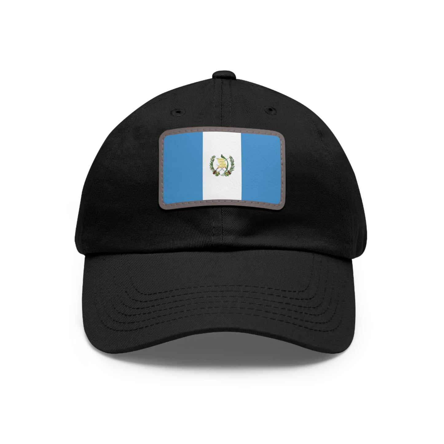 Flag Village Guatemala Flag Hat Cap with Leather Patch