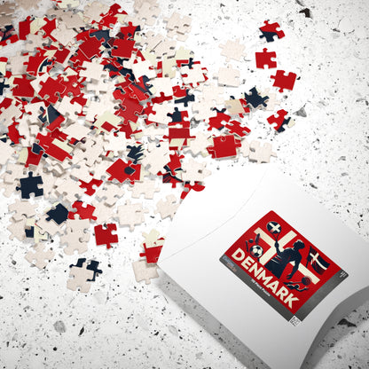 Flag Village Denmark Sporting Flag Puzzle (110, 252, 520, 1014-piece) DNK0005